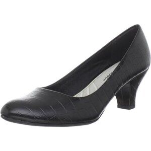 Easy Street Women's Fabulous Pump black textured work comfort classic Airline